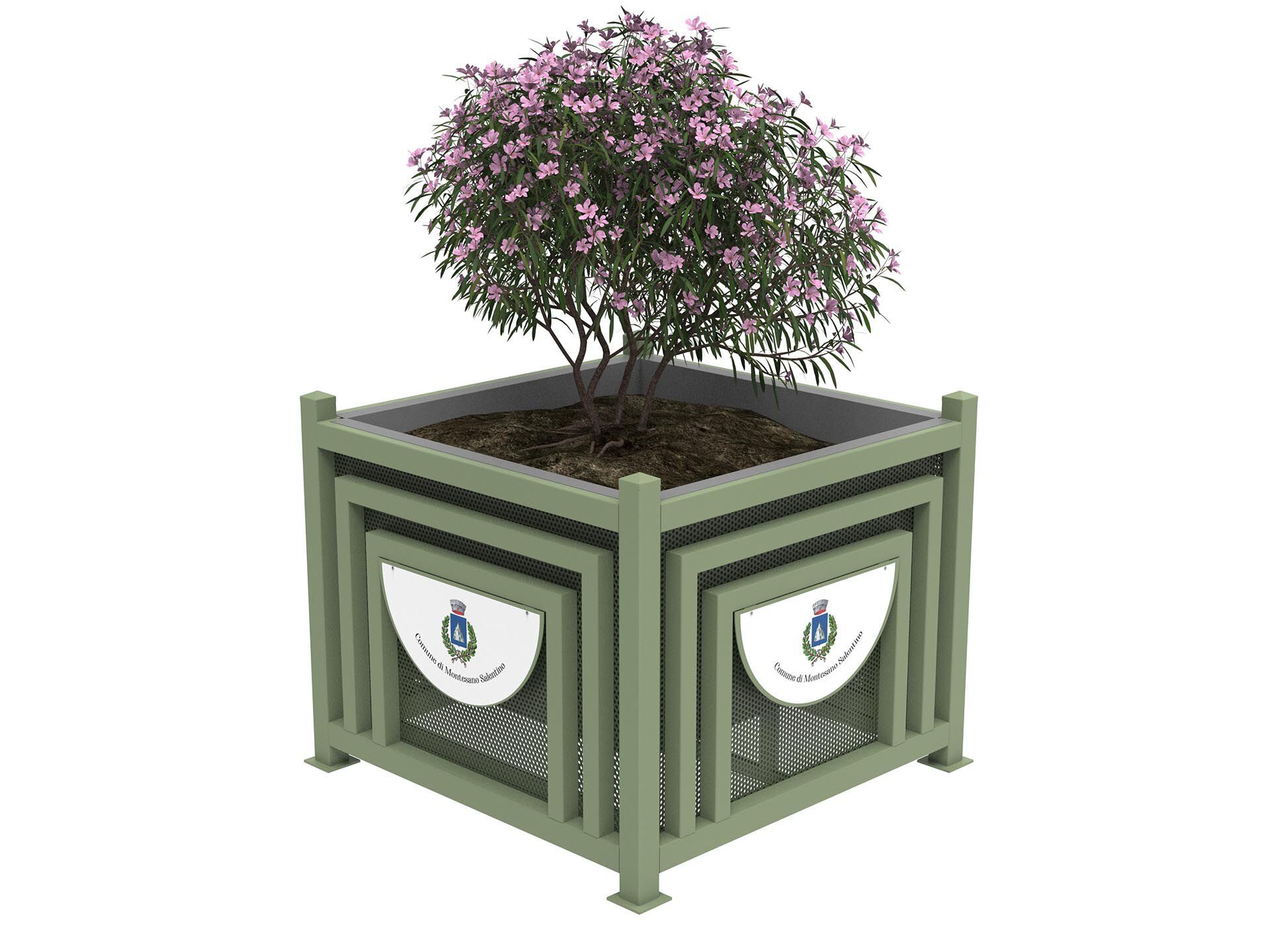 Плантатор для общественных мест с табличкой Lazzari Макинтош ARCH-00073388 - Вид №1