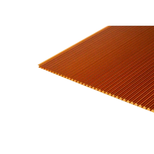 Поликарбонат сотовый 8 мм 2.1x3 м Киви янтарный