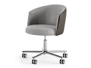 Тканевое вращающееся кресло