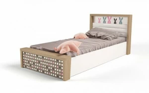 Кровать ABC-KING 190х90 №5MIX BUNNY №5 с под.мех (розовый)