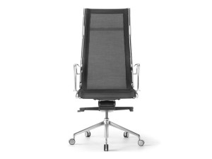 Сетчатый офисный стул с подлокотниками и основанием 5 спиц