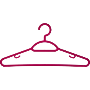 Плечики Martika 42x20.6 см полипропилен цвет тёмно-розовый