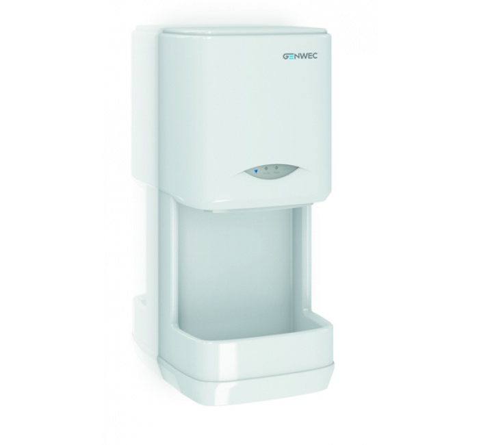 GW01 19 03 00 Genwec Модель A ручная сушилка для рук из белой стали 