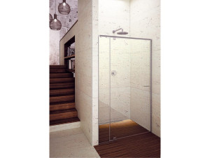 Стеклянная ниша душевая кабина с распашной дверью