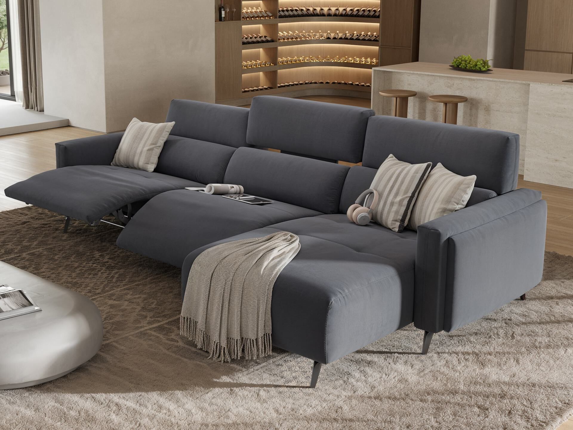 Диван с полуостровом Sofanella Avella ARCH-00061788 - Вид №1