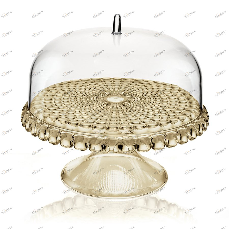 Тортовница круглая 30 см песочная Tiffany S GUZZINI  00-3869982 Бежевый 