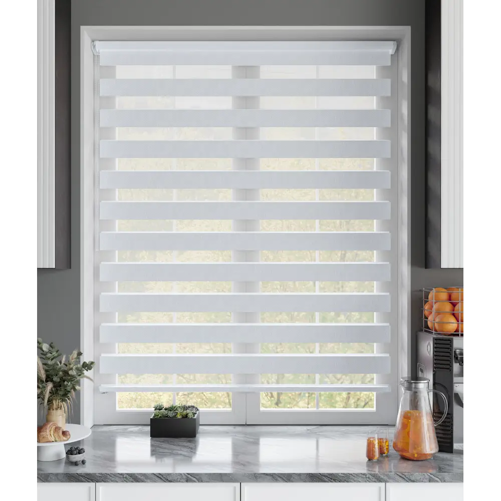 Штора рулонная день-ночь Сиберия 180x175 см белая MIAMOZA Промо 2025 STLM-2105751 - Вид №7