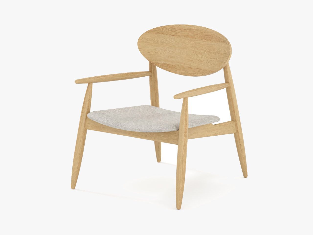 Стул из массива дерева с подлокотниками Air Division ARCH-00114429 - Вид №1