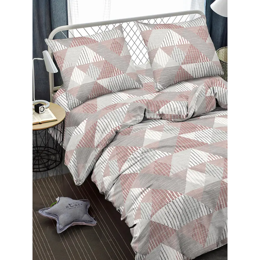 Комплект постельного белья Amore Mio Ранге евро полисатин бежевый STLM-2089804