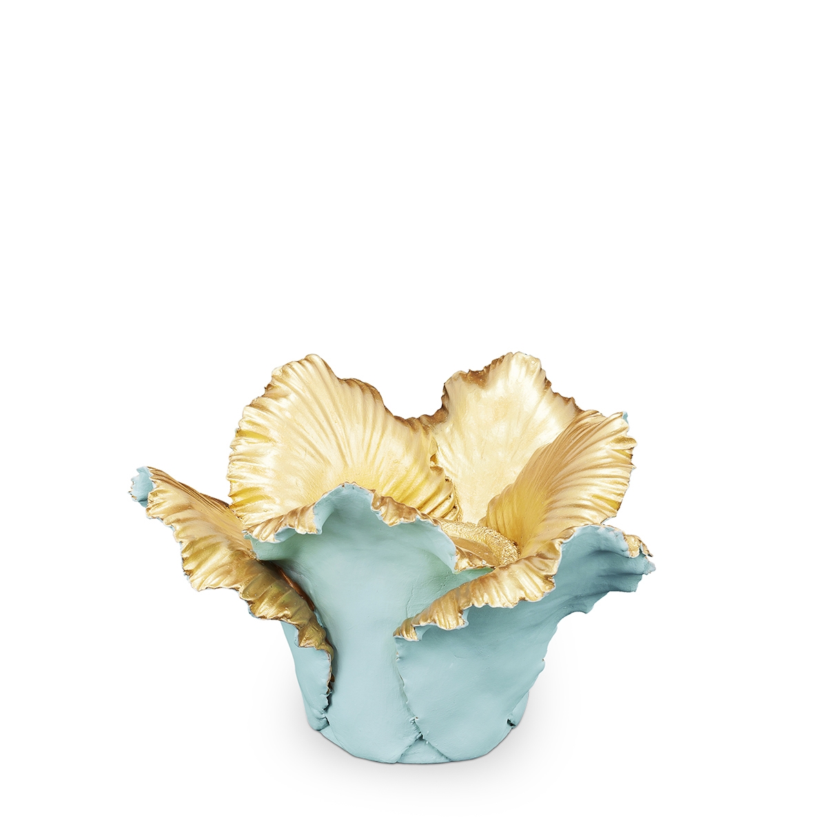 300051,93 ABHIKA ПОДСВЕЧНИК ТЮЛЬПАН BLACK/GOLD 300051.93 - Вид №1