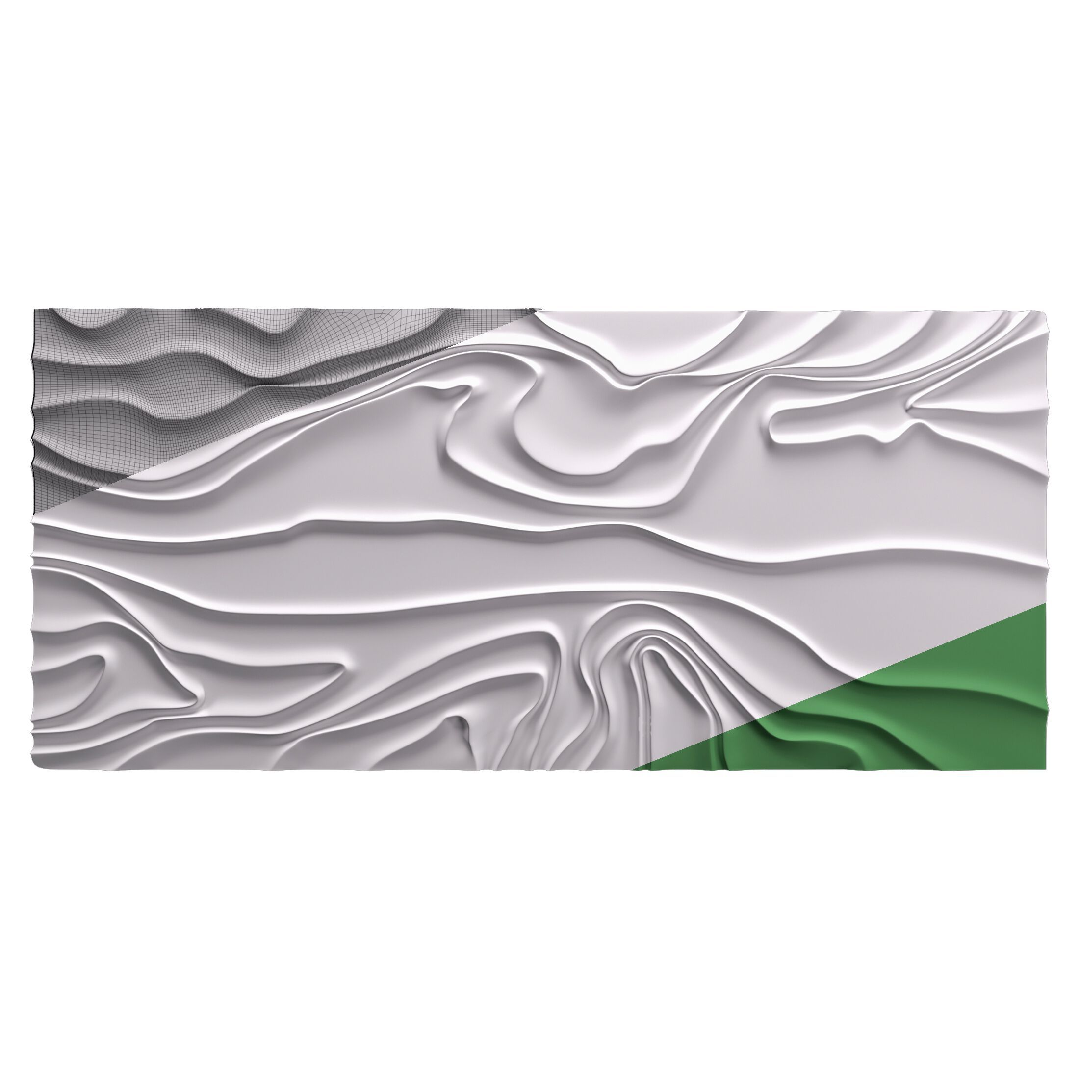 Трехмерная декоративная гипсовая панель WallDeco RAYON ARCH-00094899 - Вид №1