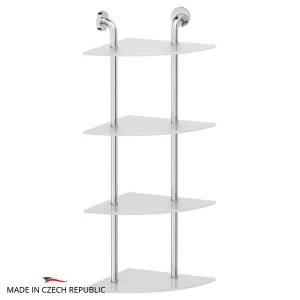 Полка 4-х ярусная угловая 30 см Ellux ELEGANCE ELE 057