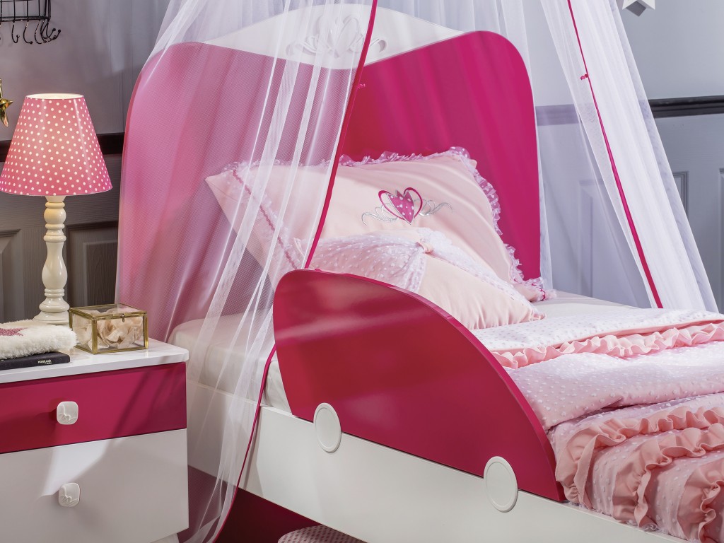 Бортик для кровати защитный розовый Yakut CILEK YAKUT 00-3832426 Красный Santreyd  - Вид №1