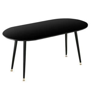 Кофейный столик с черными ножками черный Soap WOODI  00-3966124 Черный