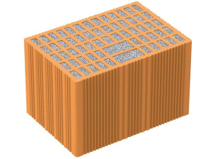 Теплоизоляционный кирпичный блок