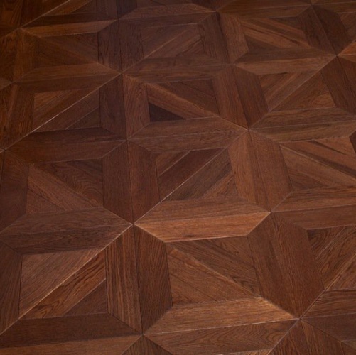 Модульный паркет Marco Ferutti Castello Castello Термо Дуб с брашью (Текстурированная) 450х450 мм 2600600048 - Вид №2