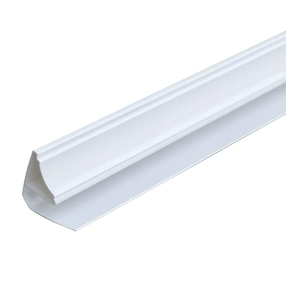 Плинтус ПВХ потолочный для панелей 10 мм Белый 3000 мм Santreyd STLM-2011033