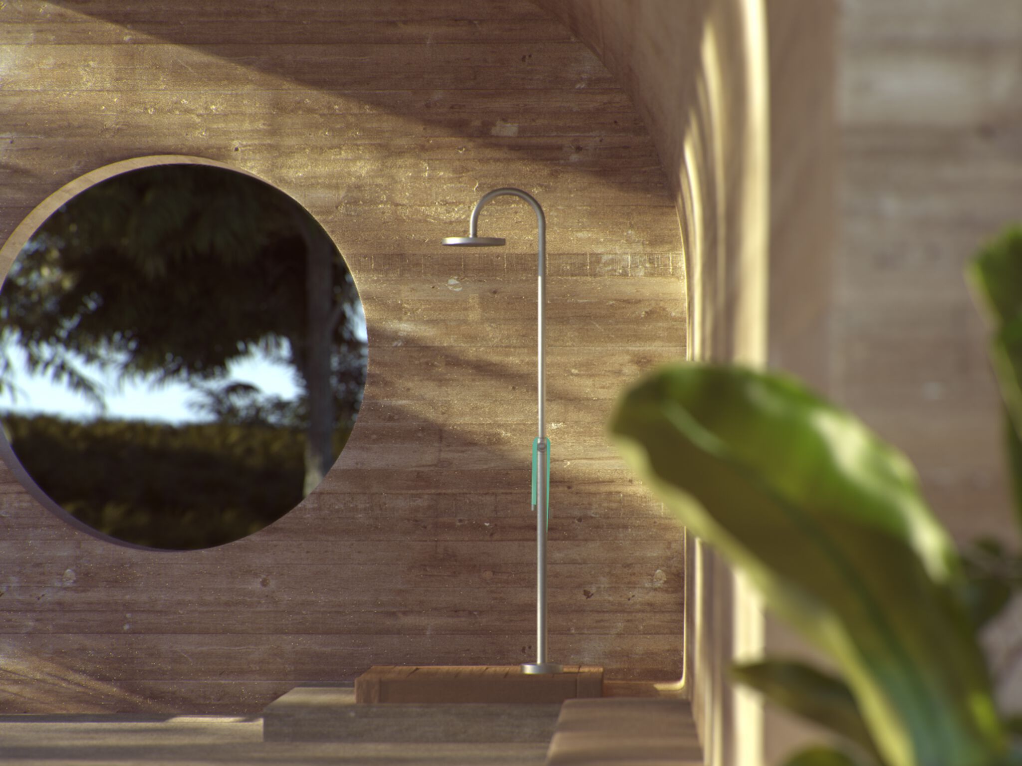 Открытый душ из нержавеющей стали Zucchetti ARCH-00023676 - Вид №2