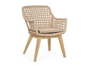 Синтетическое волокно сад стул с подлокотниками