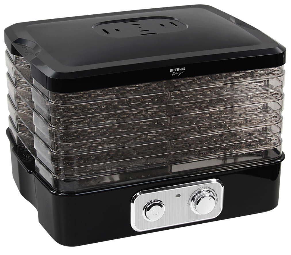 9148523 Сушилка для овощей и фруктов Stingray ST-FD718A черный STDN-0050374 - Вид №2