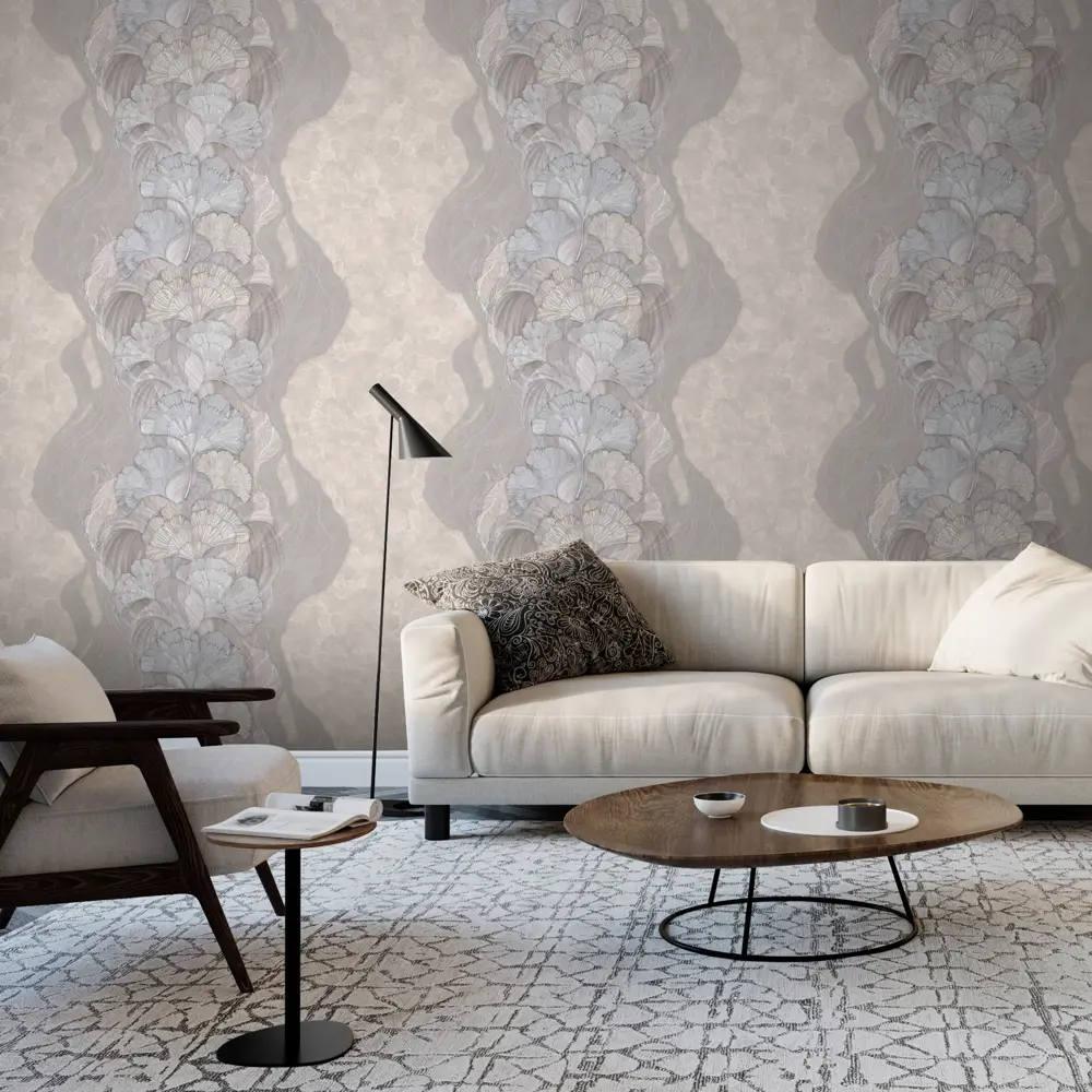 Обои флизелиновые Erismann Lina бежевые 1.06 м ЭР6046806 STLM-2047881 - Вид №2