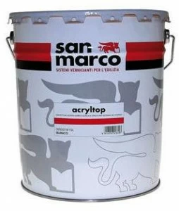 San Marco Сверхмощная матовая акриловая краска на водной основе для наружных и внутренних работ