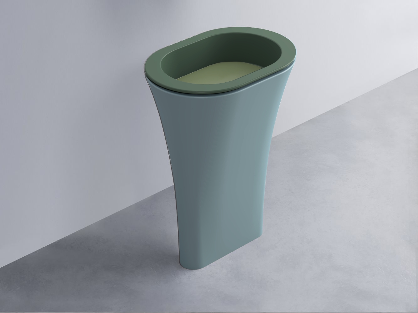 AMLA65-MU+AMPILO-AG+AMCOLO-PL Раковина Amedeo Ovale отдельностоящая cielo Enjoy + Amedeo Ceramica Cielo