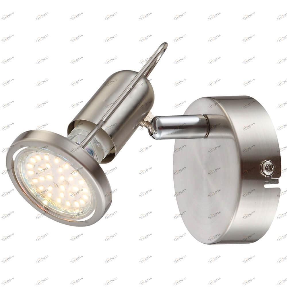 Спот настенный светодиодный никель Rail 54382-1 GLOBO RAIL 00-3924869 Никель Ceramica Globo