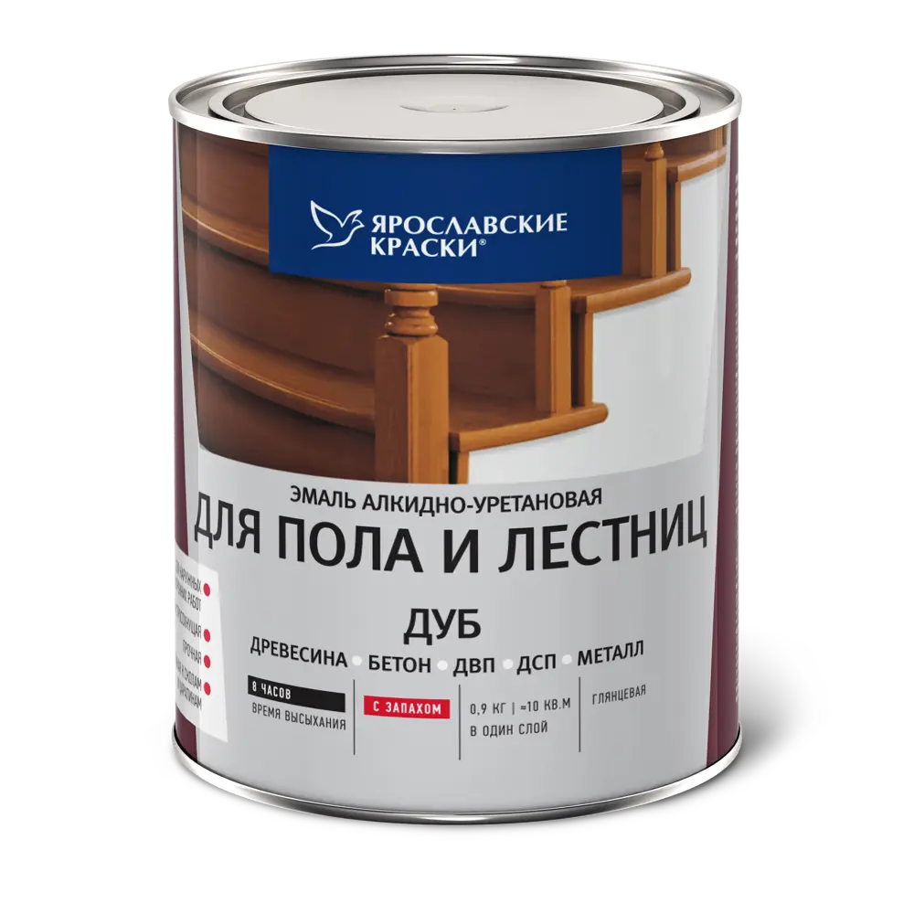 Эмаль для пола и лестниц 0.9 кг цвет дуб Santreyd STLM-2143460 - Вид №1