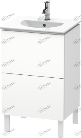 LC660401818 Тумбочка напольная L-Cube #LC6604 520 x 419 мм Белый матовый, декор Duravit