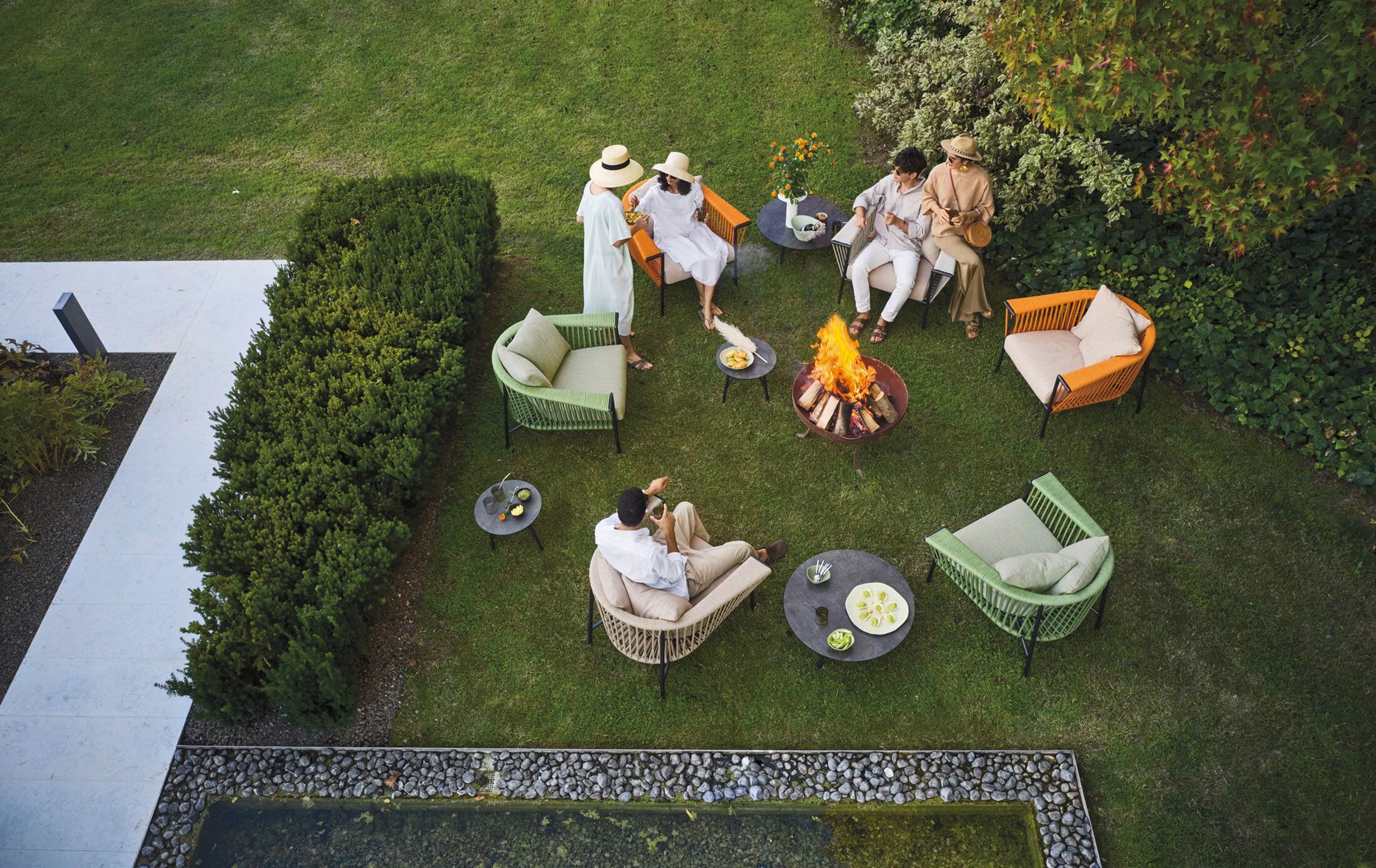 Круглый садовый стол HPL Roberti венок ARCH-00135532 - Вид №4