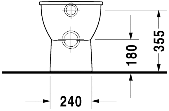 2139092000 Приставной унитаз напольный Белый Duravit Darling New Германия - Вид №5