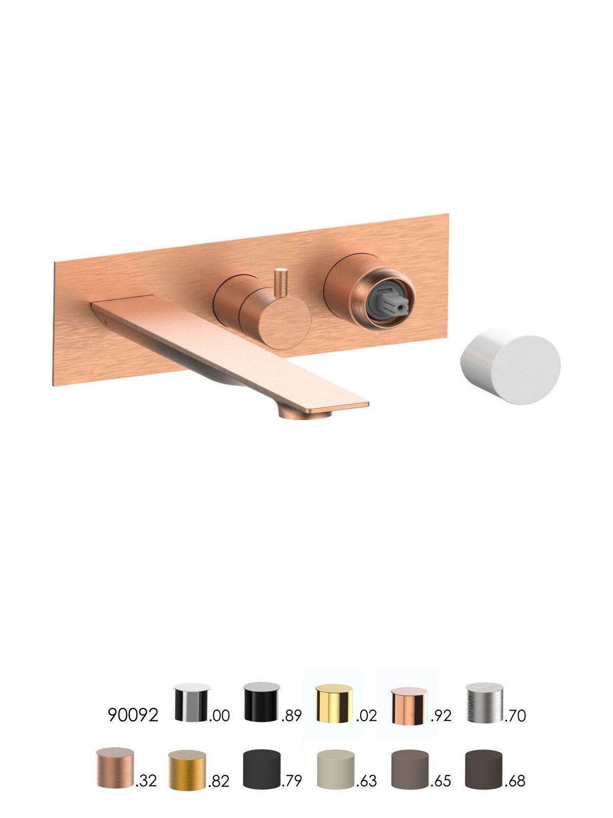 Встраиваемый однорычажный смеситель для ванны с ручным душем Rubinetterie Frattini отдельная эстетика ARCH-00118361 - Вид №12