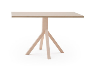 Квадратный журнальный столик с каркасом из ореха или бука