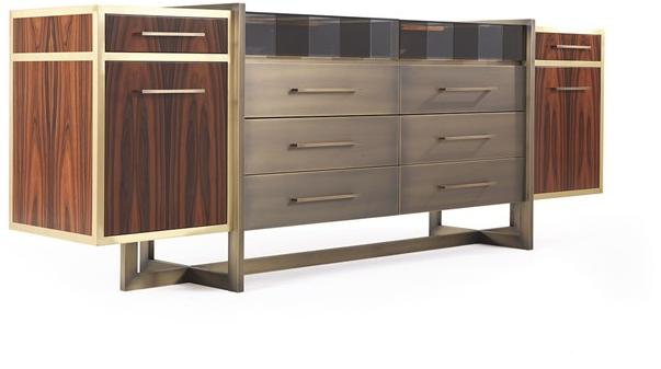 Gianfranco Ferré Home Комод из фанерованной древесины со встроенной подсветкой  Wll.113.a  - Вид №1