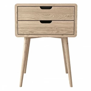 Тумбочка деревянная с 2 ящиками Jackson FURNITERA JACKSON 120314 Бежевый;дуб сонома