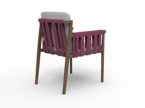 Садовый стул iroko с подлокотниками