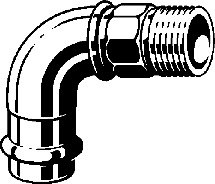 443 030 Модель 2214 Трубопроводные системы  Profipress  Переходники/​переходные угольники Santreyd  - Вид №1