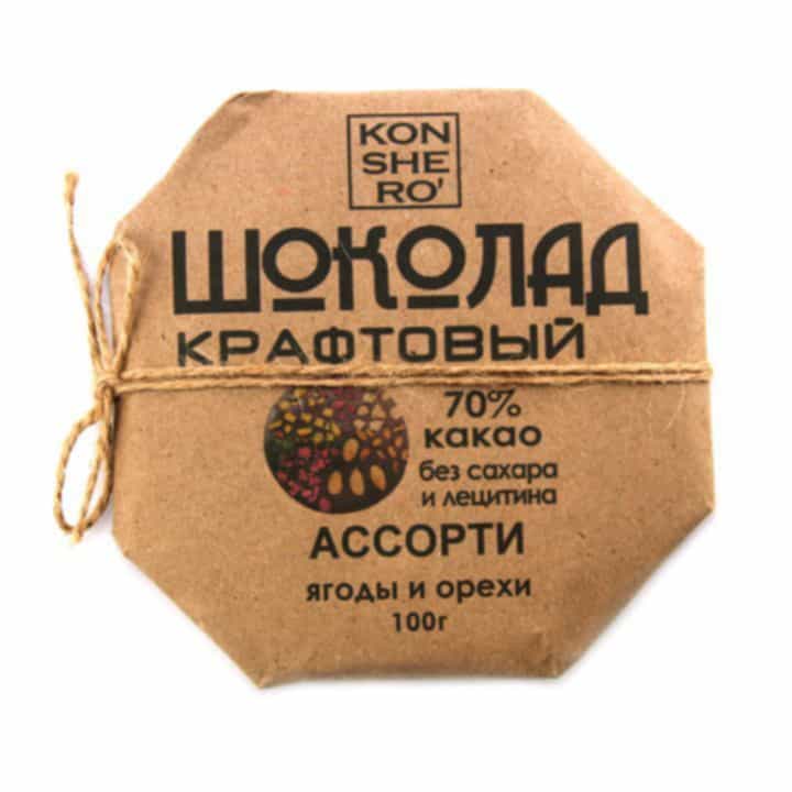 Крафтовый шоколад KONSHIRO Ассорти Santreyd 9767