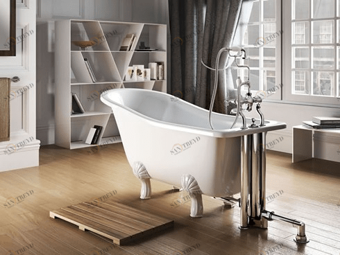 Ванна акриловая Buckingham Slipper c ножками L3W Slipper Burlington E6, L3W 740 x 1500 x 780