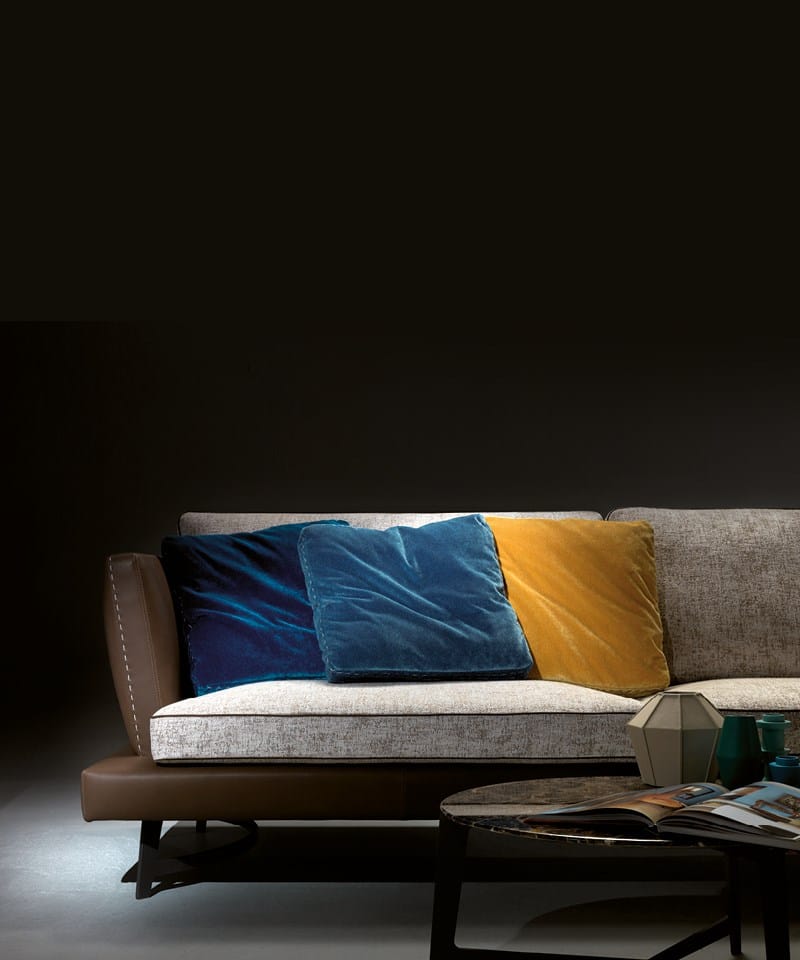 3-местный диван из ткани и кожи Borzalino MARTIN ARCH-00008448 - Вид №7