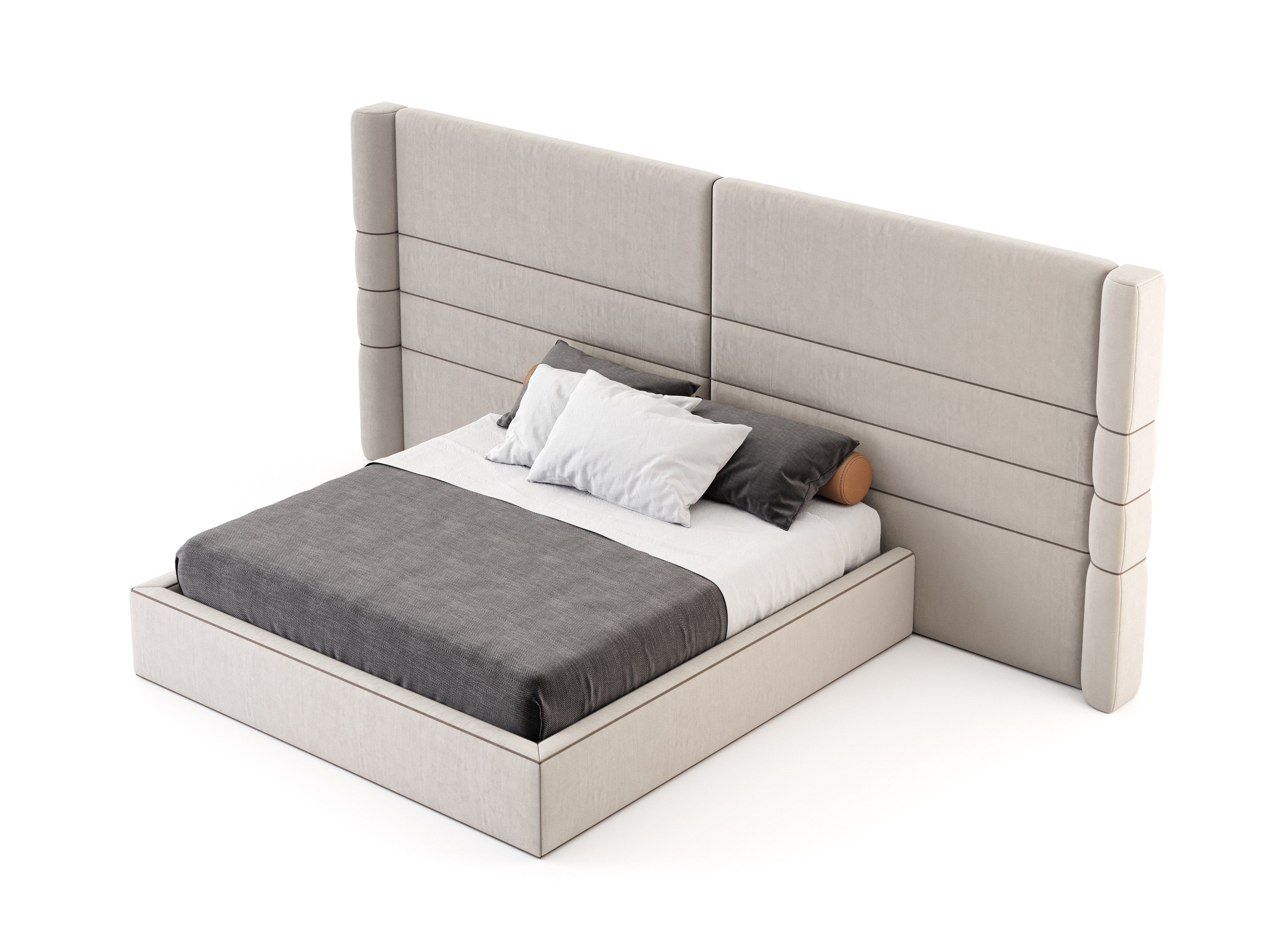 Двуспальная кровать из ткани с высоким изголовьем Stylish Club Sublime ARCH-00152816 - Вид №2