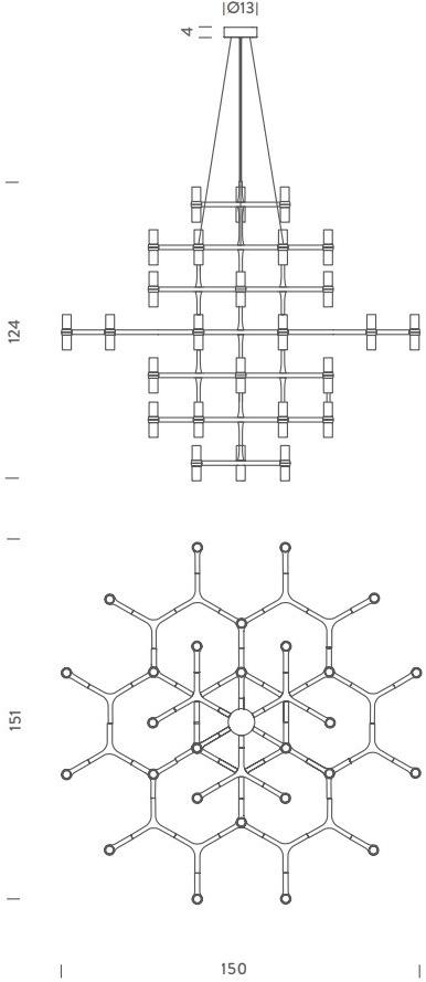 NEMO Люстра из литого алюминия Crown sun-id-1349330 - Вид №3