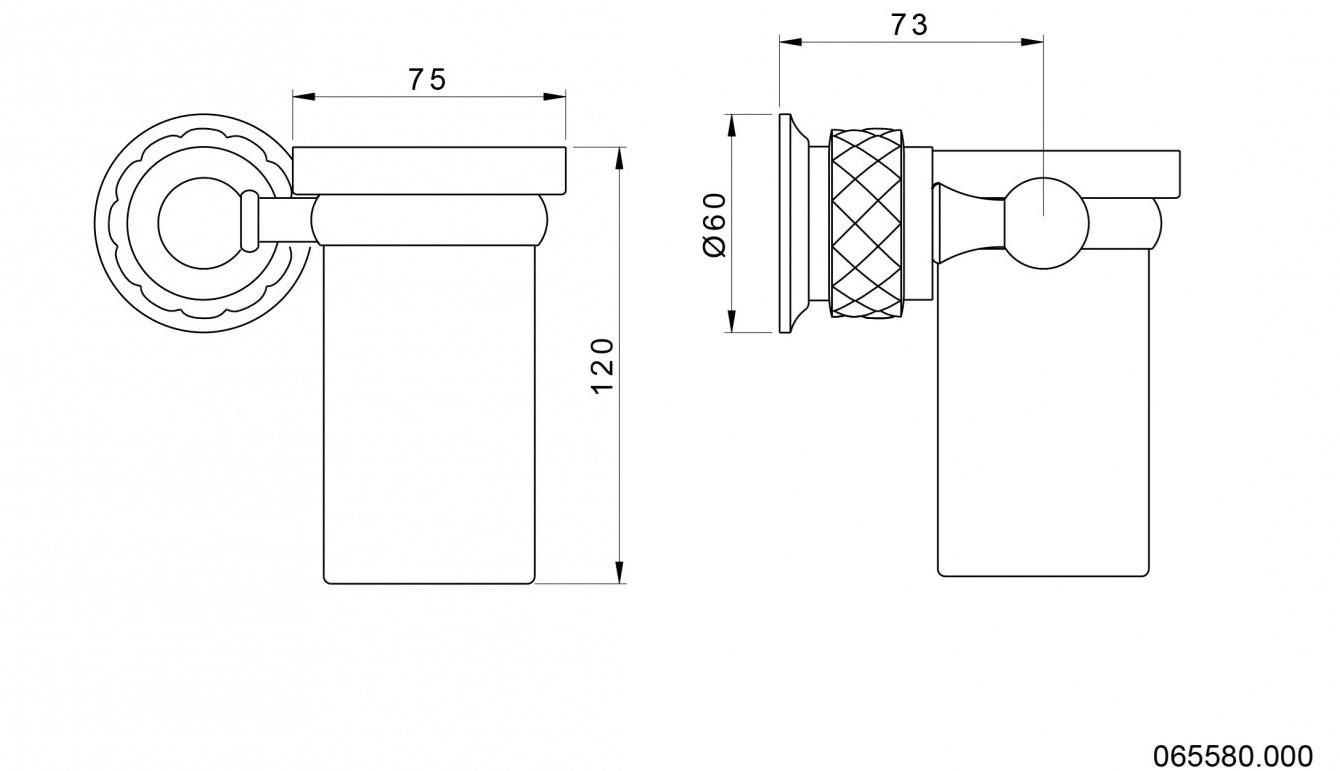 Bronces Mestre Doorspazzolino стена Coquette 065580.000.50 - Вид №1