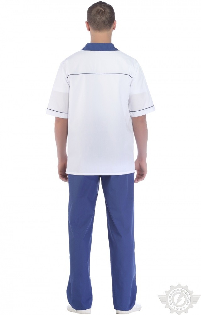 67284 Костюм "Технолог" мужской василек  Медицинская одежда  размер 56-58/182-188 Спецодежда  - Вид №14