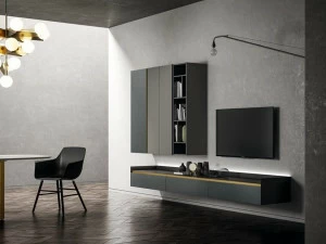 Dall'Agnese Настенная лакированная стенка для хранения вещей Slim & speed up