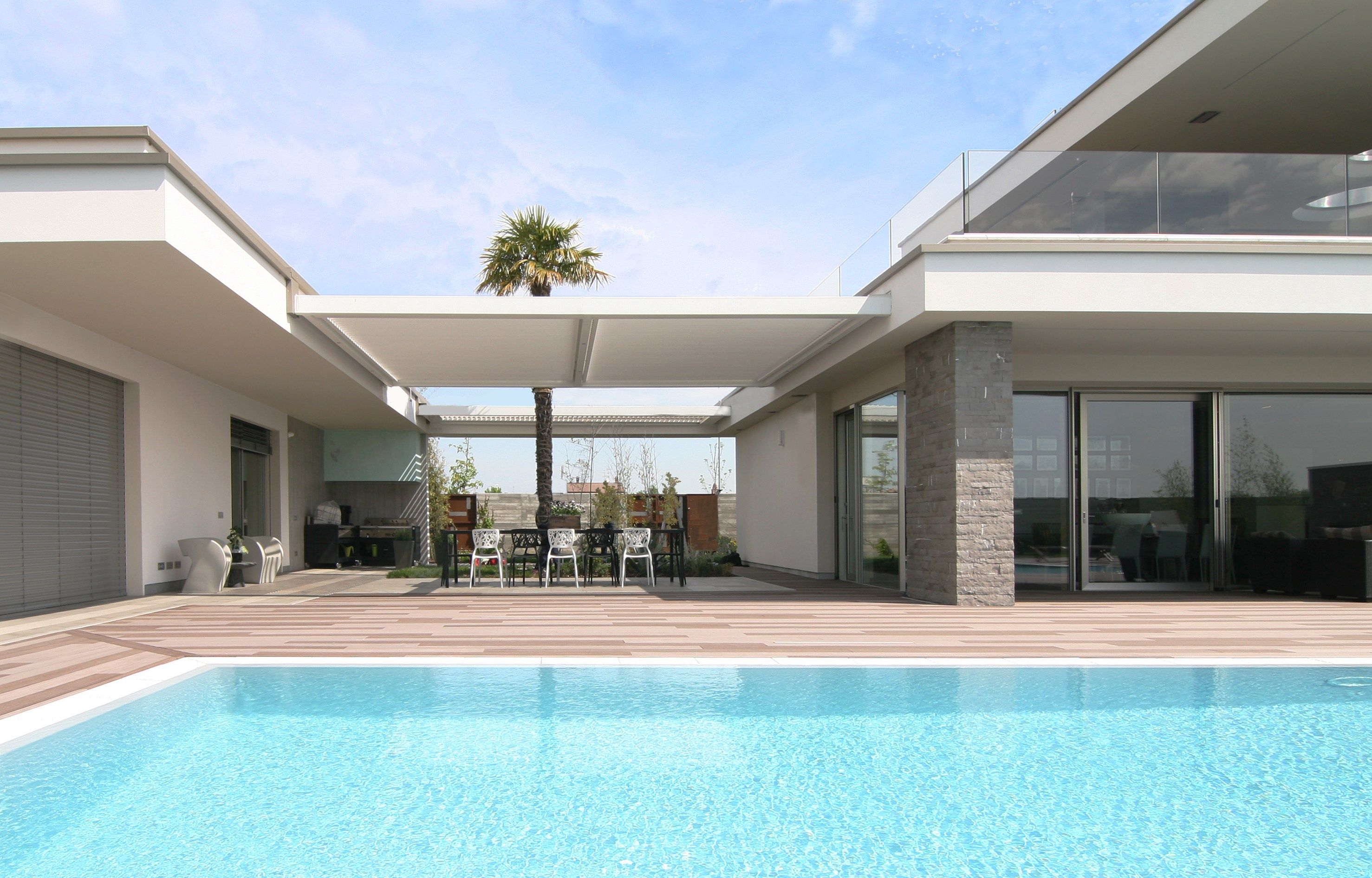 Пергола из алюминия с поворотными пластинами STUDIO 66 BLADE 180 ARCH-00037743 - Вид №24