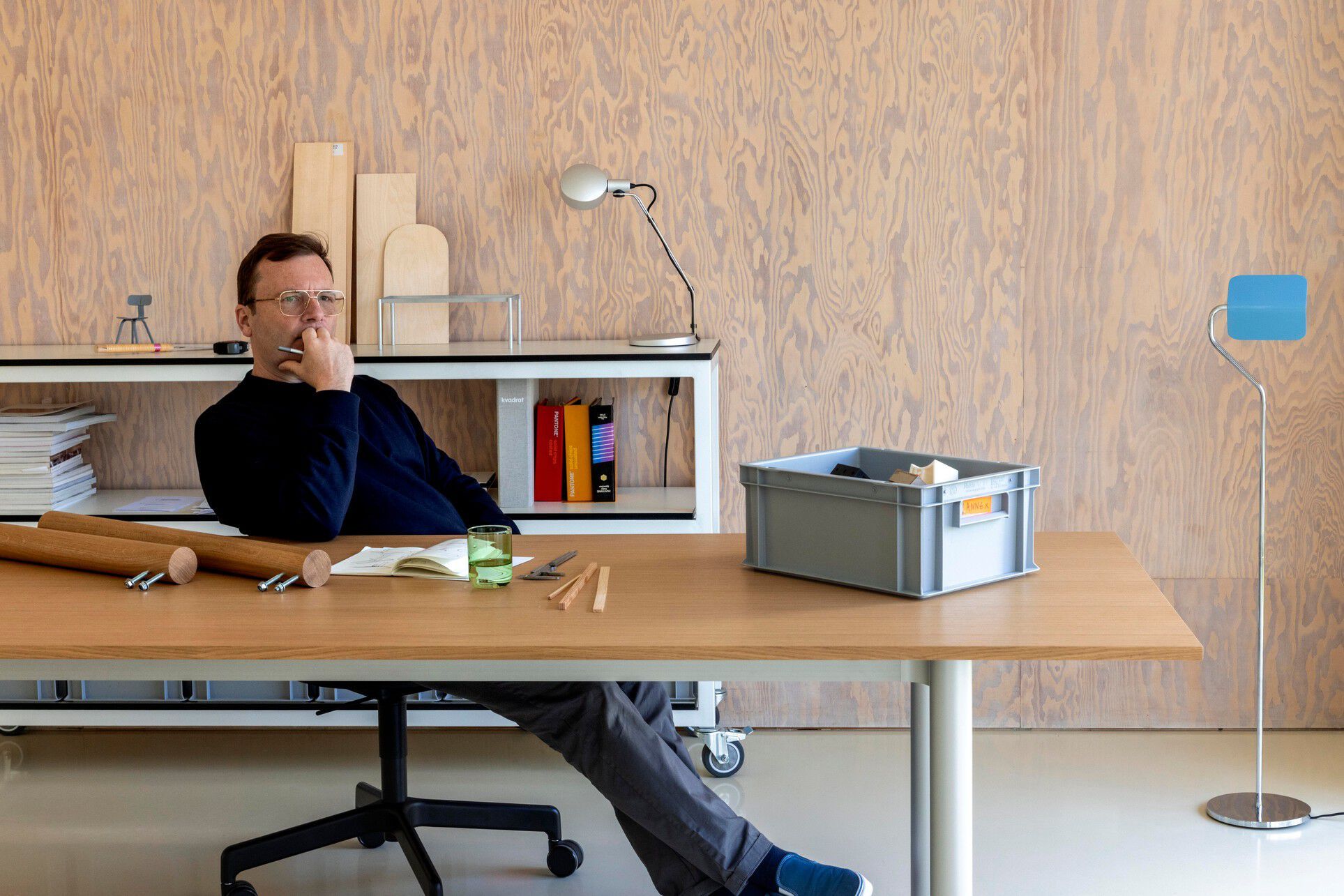 Круглый стол с алюминиевыми или твердыми дубовыми ножками Hay пристройка ARCH-00070353 - Вид №20