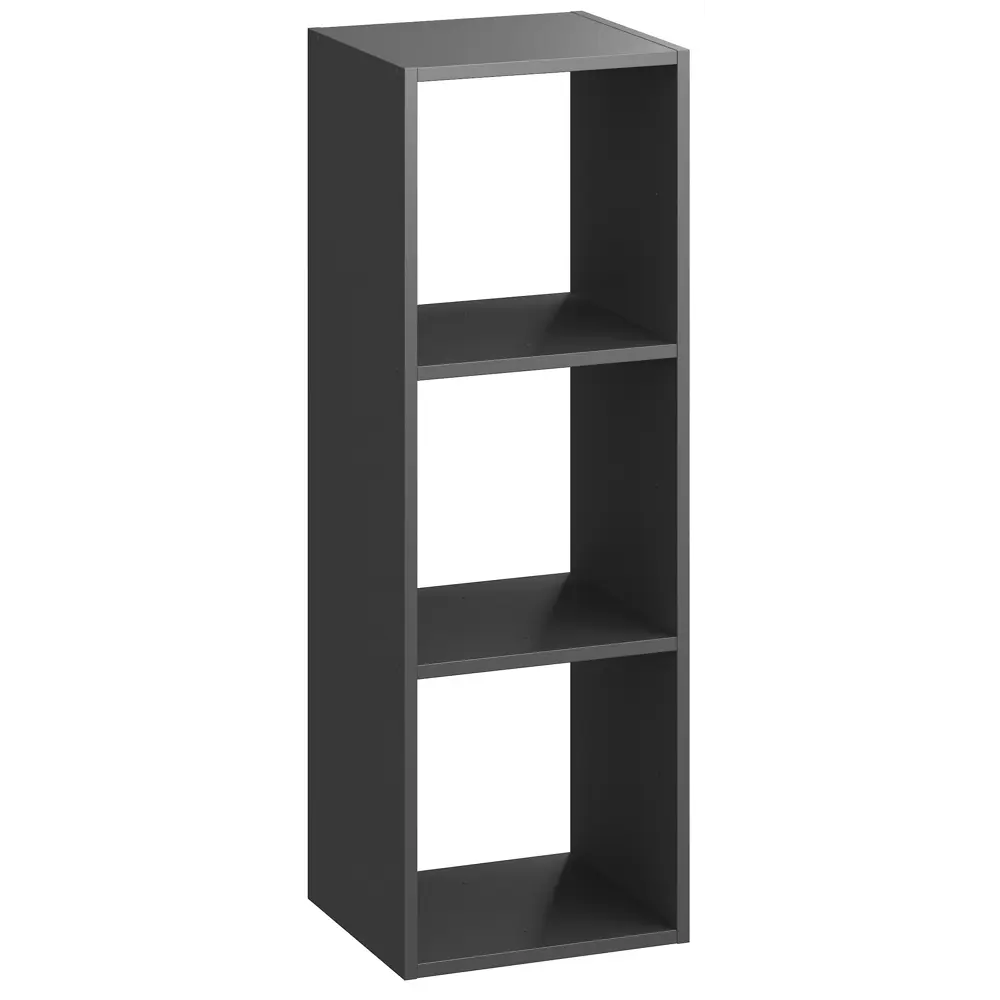 Стеллаж SPACEO KUB 3К, 36х104х31,7 см, цвет графит STLM-2123384