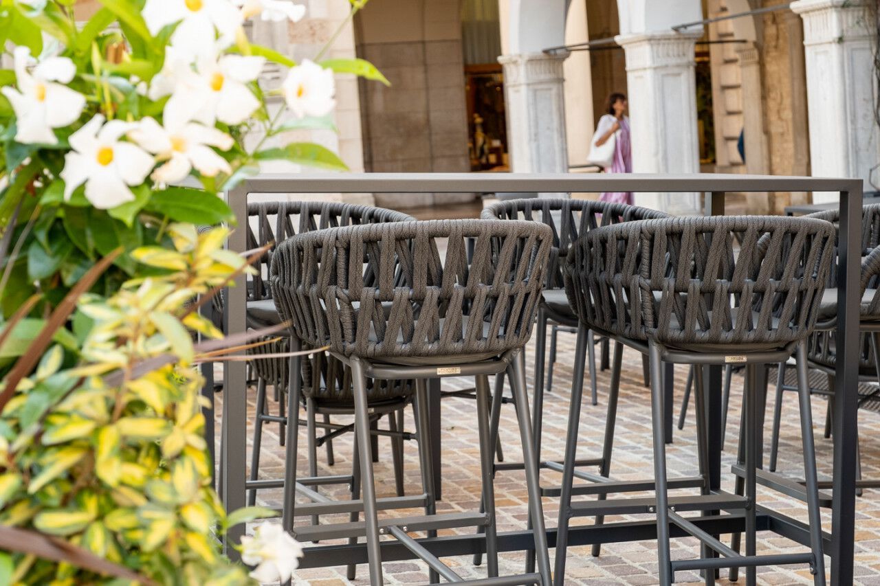 Высокий садовый стул со спинкой DRIGANI Drop ARCH-00061399 - Вид №5